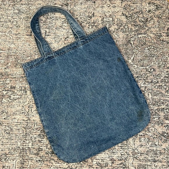 Mickey & Co. Denim Embossed XL-Large Tote Bag - Very Rare Vintage - Picture 4 of 14
